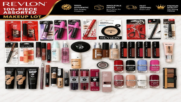 Revlon 100-Piece Assorted Makeup Lot