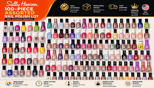 SALLY HANSEN 100-Piece Assorted Makeup Lot